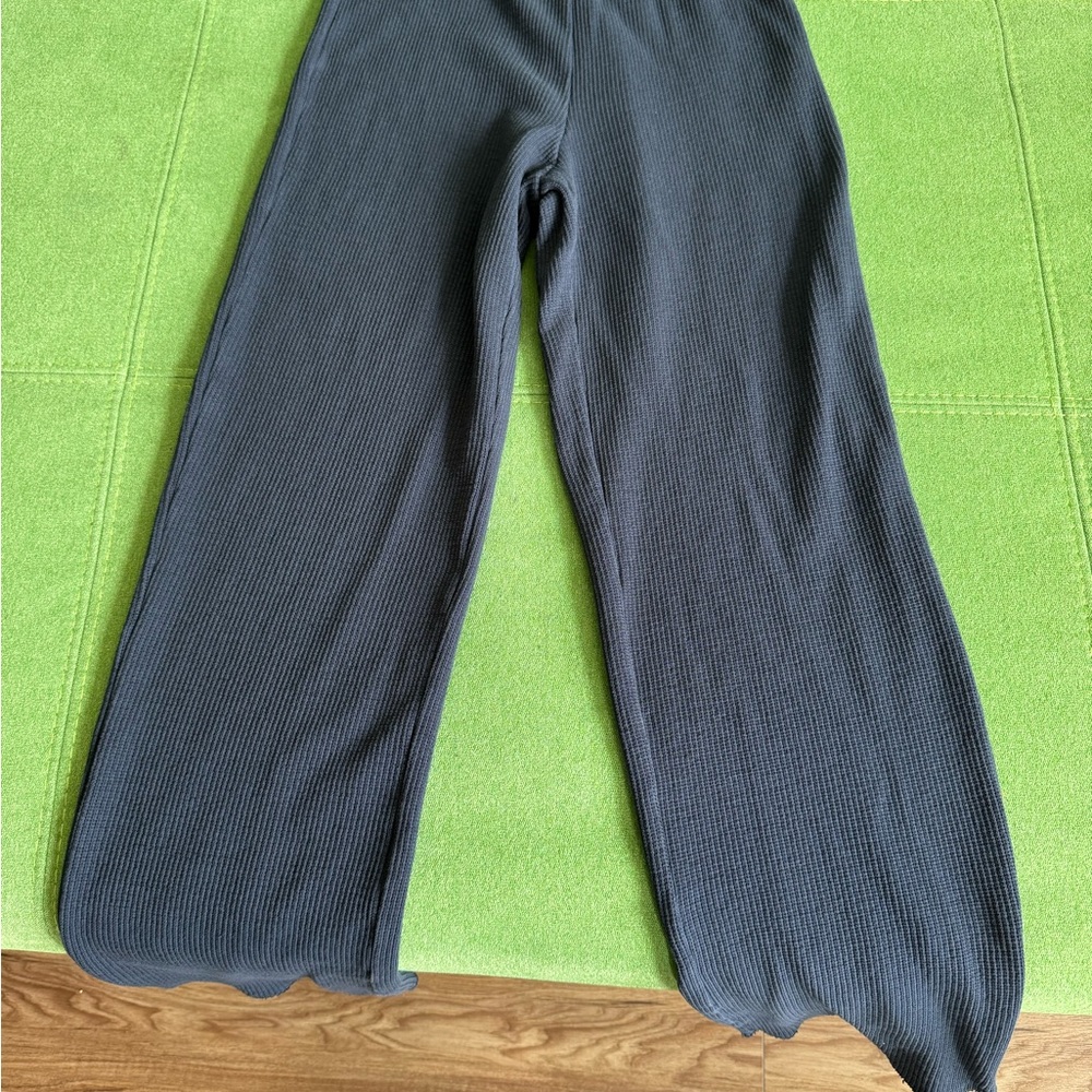 SKIMS HEAVY WAFFLE STRAIGHT LEG PANT
NAVY / XXS